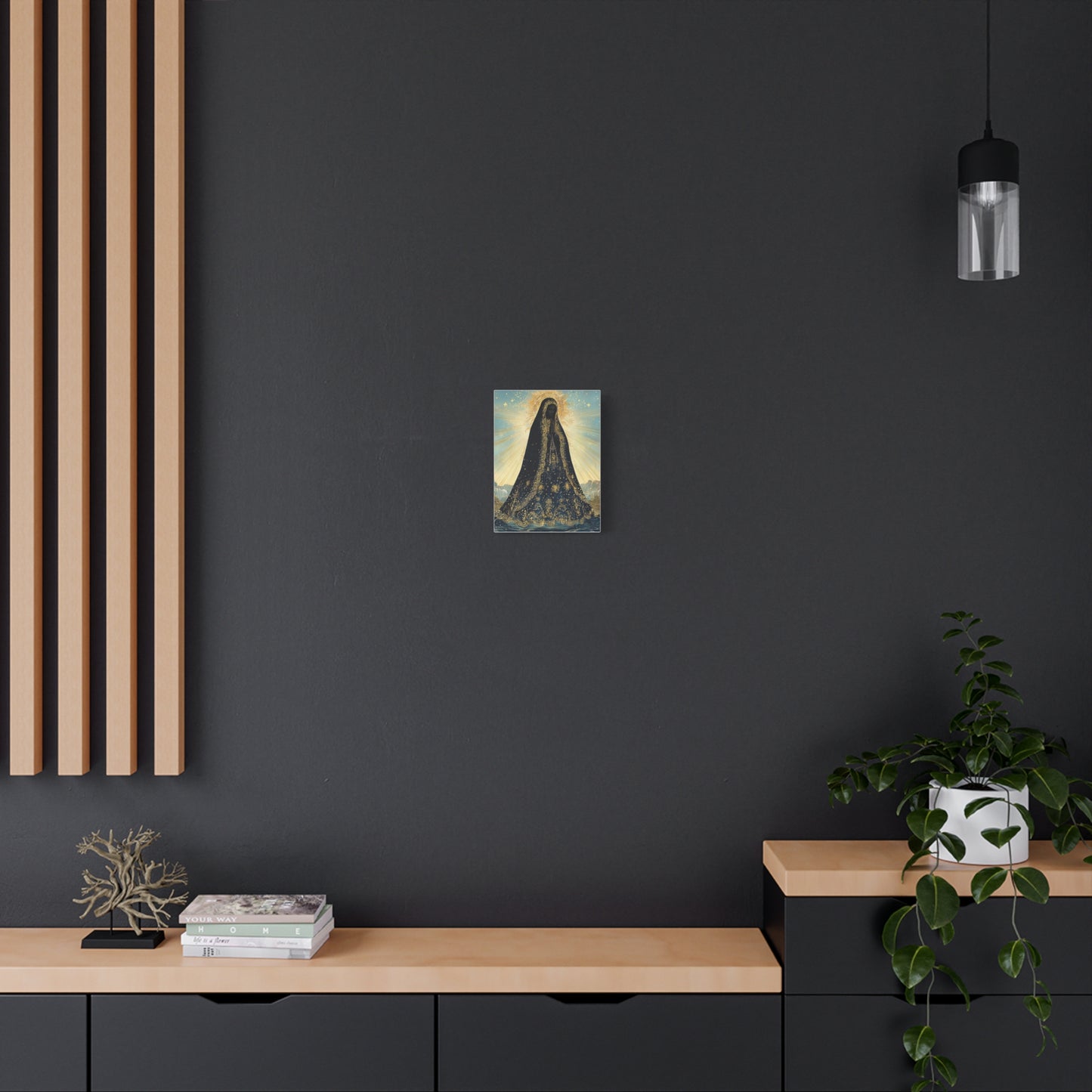 Our Lady Aparecida Canvas Print, Catholic Decor Wall, Gift Religious Christian