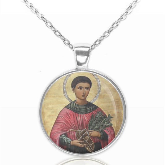 St Vitus Patron Saint of Dancer, Dogs Catholic Christian Medal Pendant Necklace