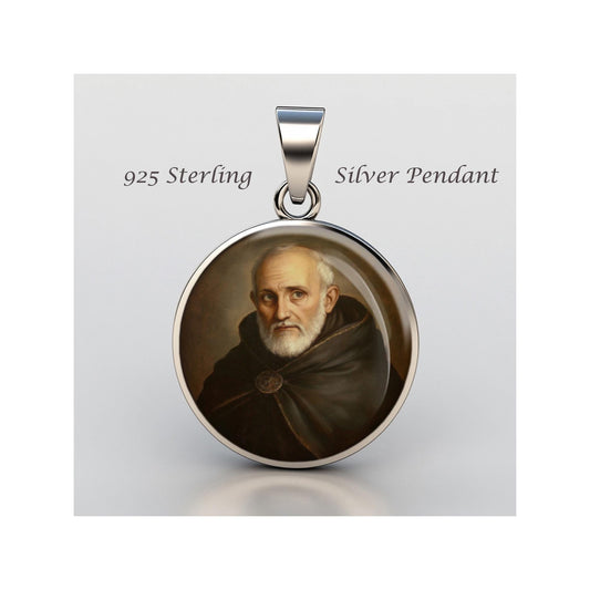 Saint Albert Chmielowski Religious Devotional sterling silver 925 Christian Medal Patron