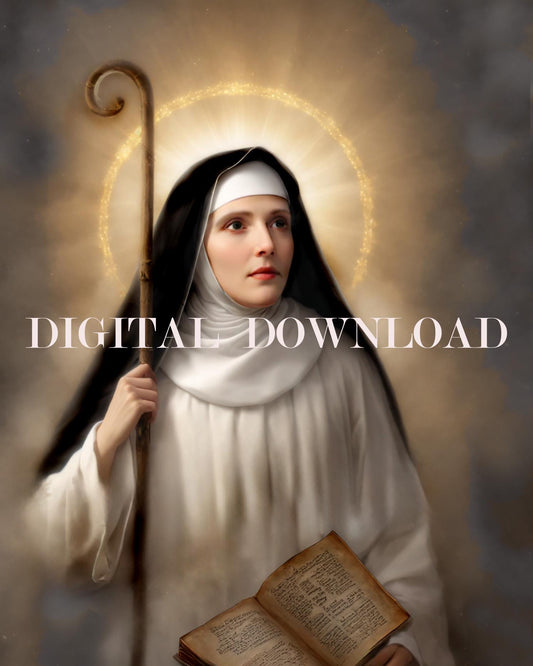 St. Monica Religious Art Digital Image Catholic Print image 0