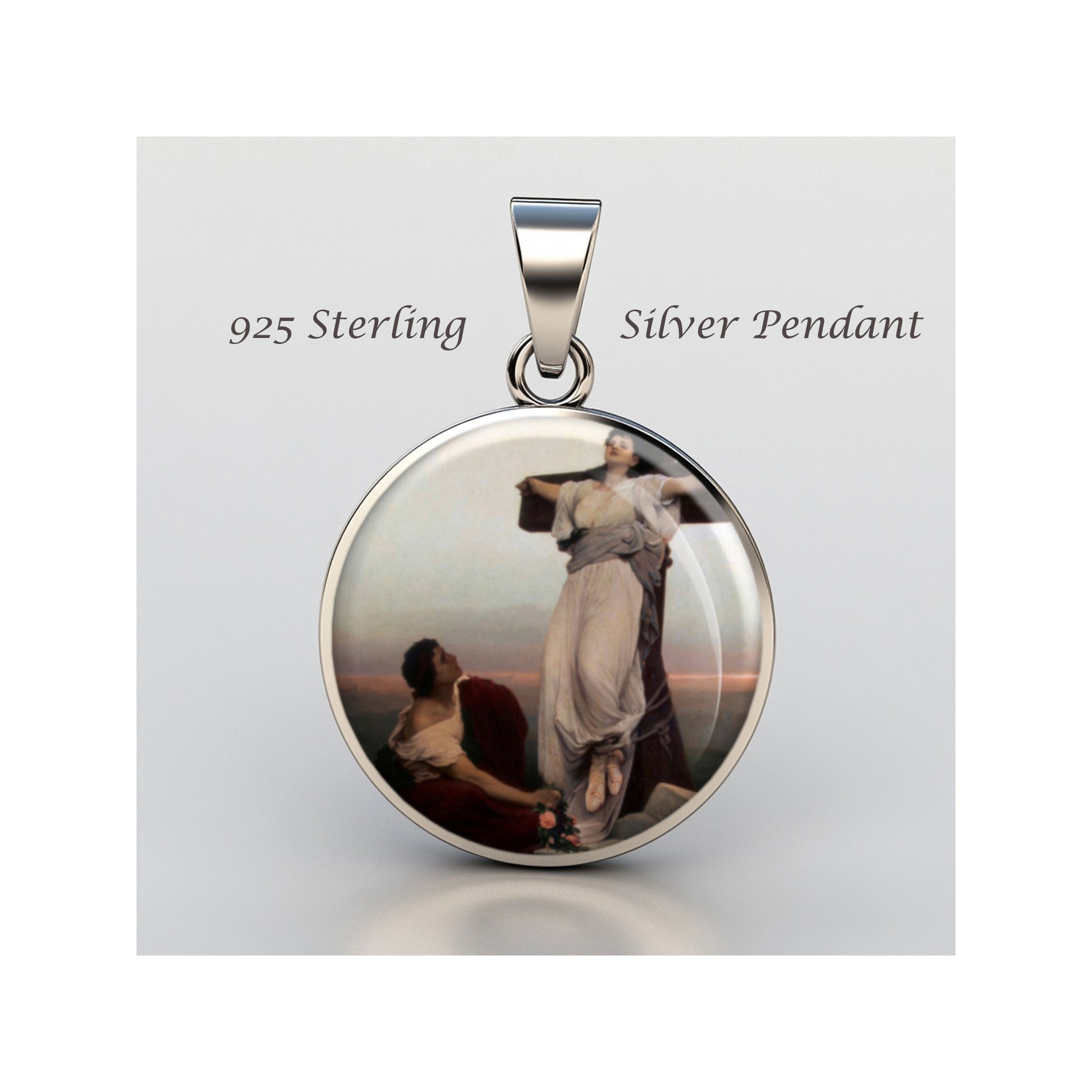 Saint Julia Corsica Gabriel Cornelius Von Max Martyr sterling silver 925  Medal image 0