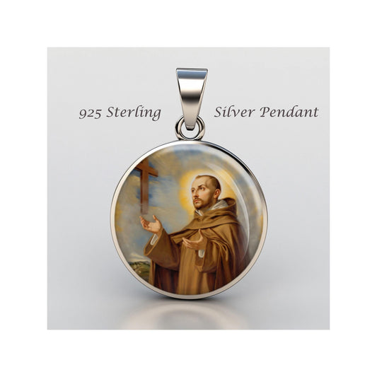 Saint John Of The Cross Religious Devotional sterling silver 925 Christian Medal Patron