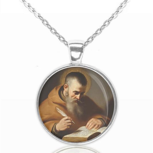 Saint Lawrence of Brindisi Catholic Necklace Round Medal