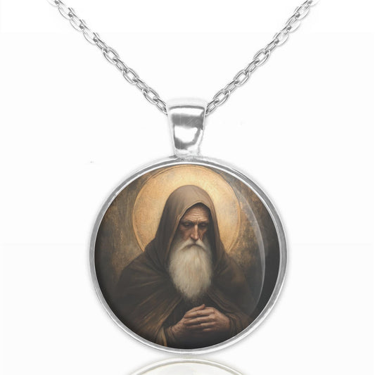 St. Benedict of Nursia Necklace Catholic Medal Pendant Christian Religious Jewelry