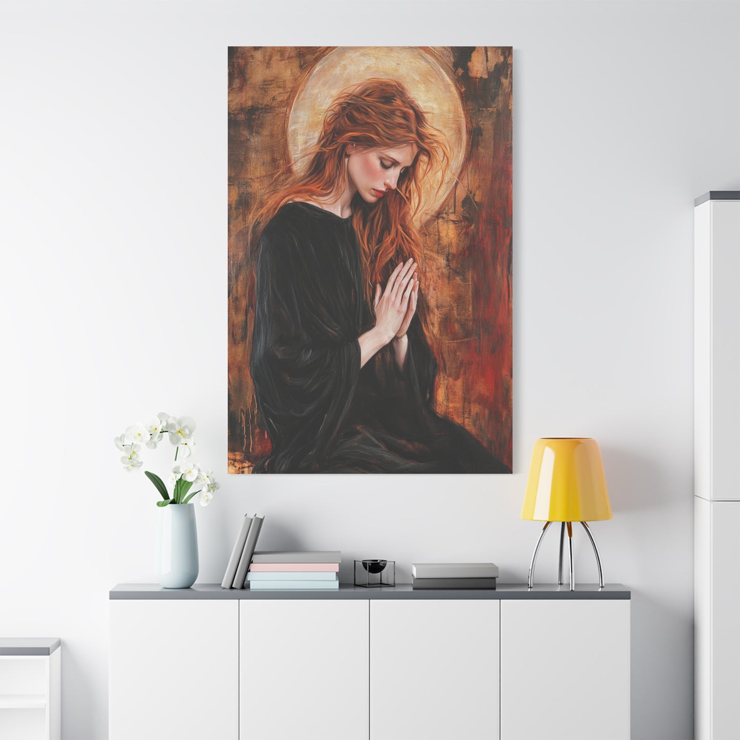 St. Mary Magdalene Catholic Canvas Wall Art, Christian Decor