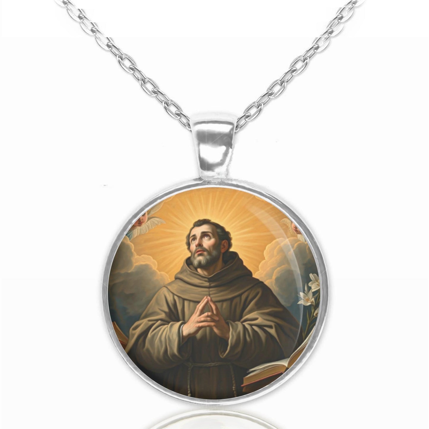 St. Francis of Assisi Necklace Medal Pendant