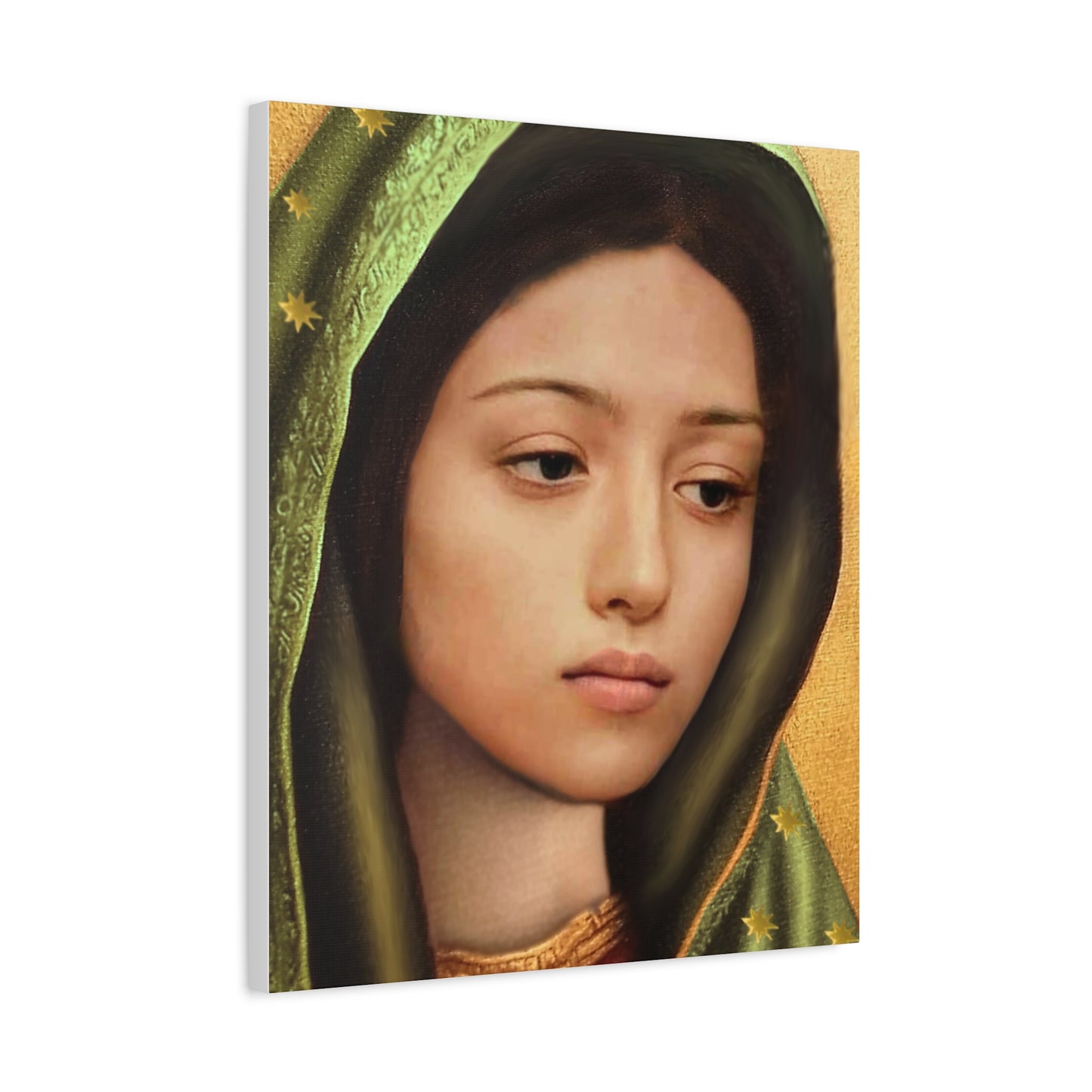 Our Lady of Guadalupe Mary Catholic Canvas Wall Art, Christian Decor