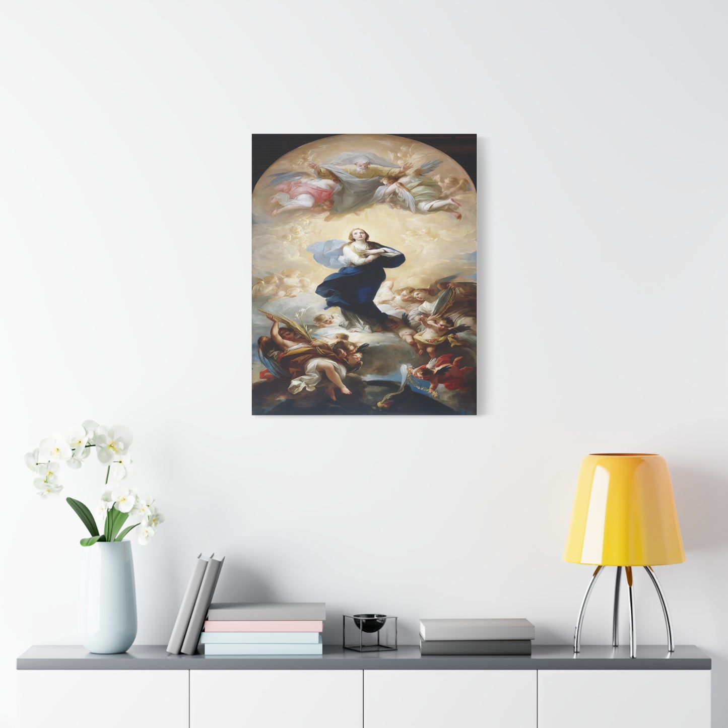 Ready To Hang - Mother Mary Immaculate Conception Catholic Canvas Wall Art
