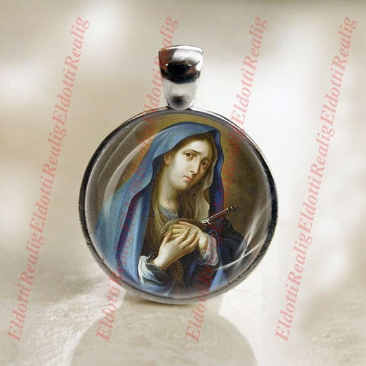 Mater Dolorosa Virgin Mary Religious Christian Catholic Medal Christian Jewelry