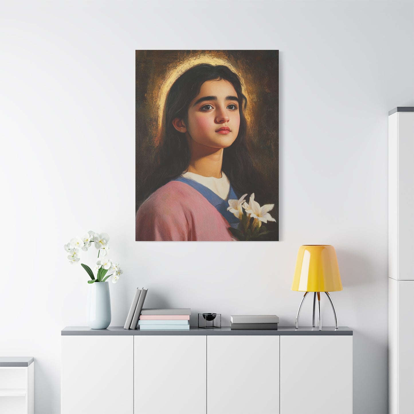 Ready To Hang - St. Maria Goretti st Catholic Canvas Wall Art, Christian Decor