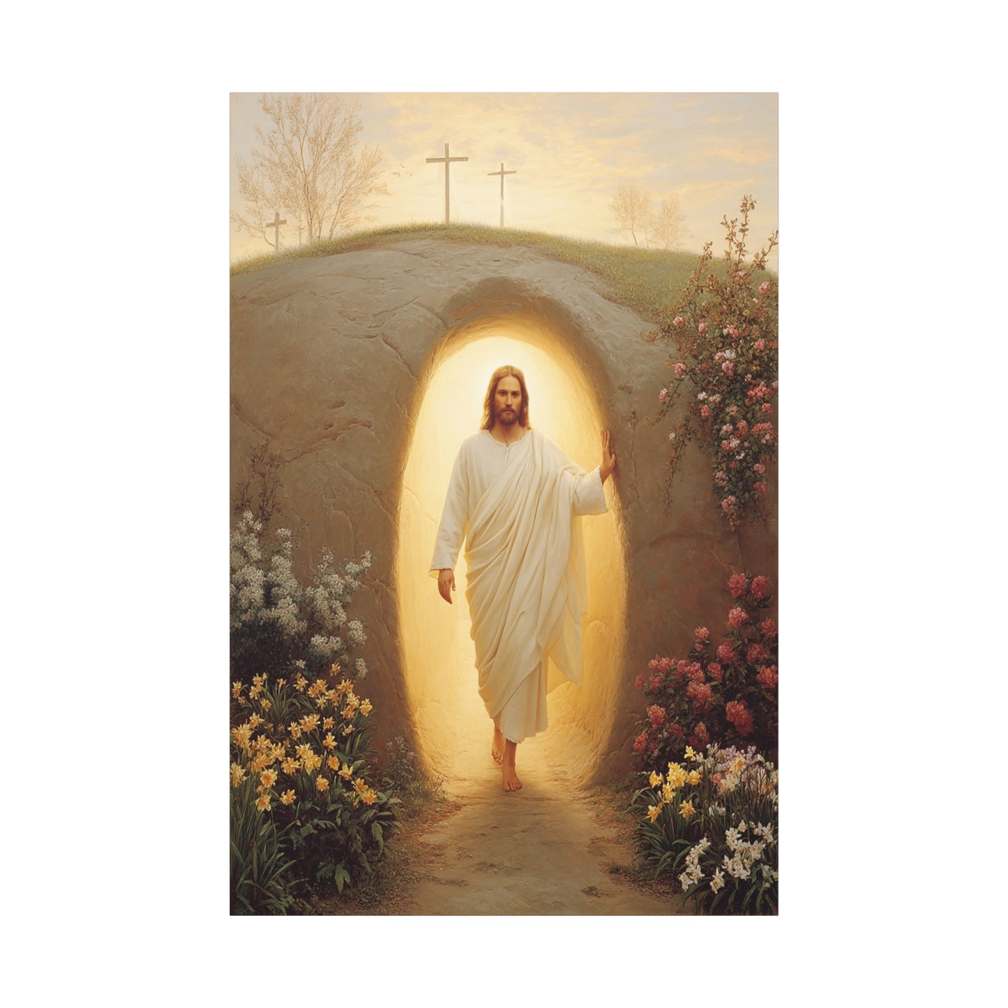 Ready To Hang - Resurrection of Jesus Catholic Canvas Wall Art, Christian Decor
