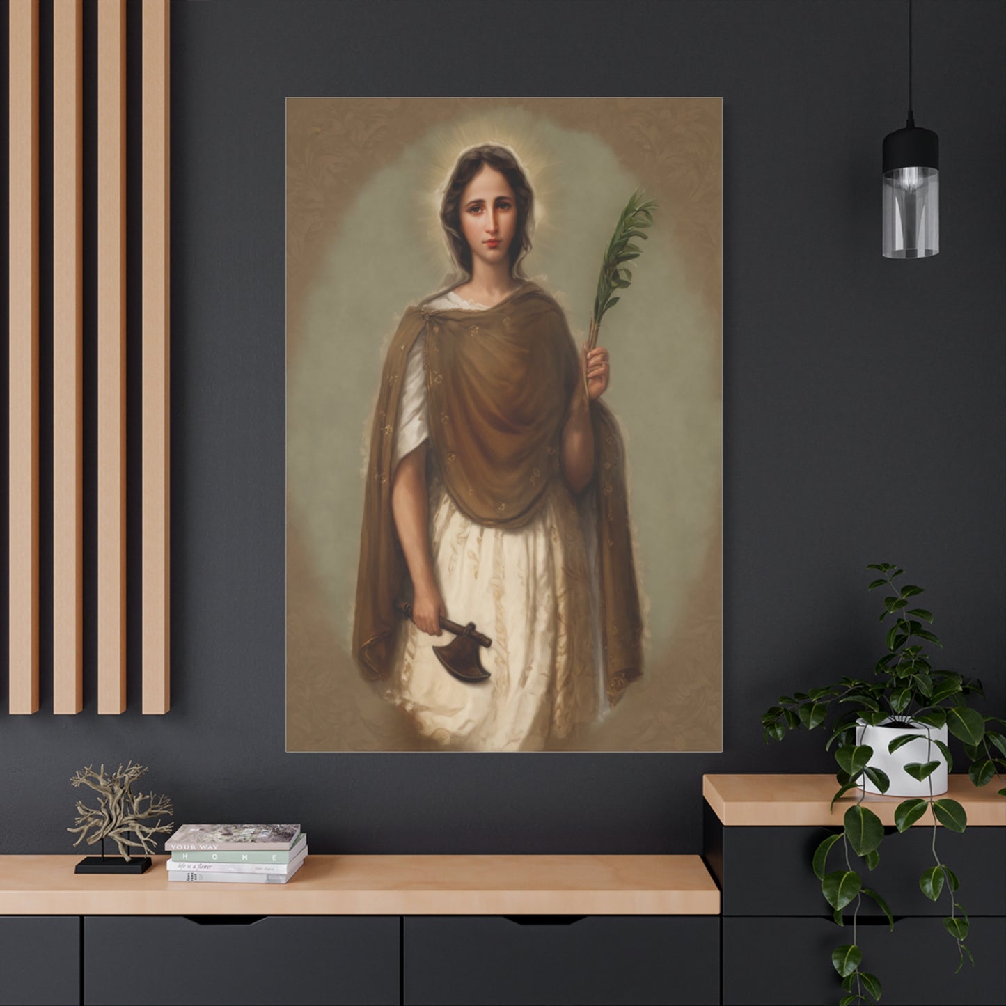 St. Engracia Catholic Canvas Wall Art, Christian Decor