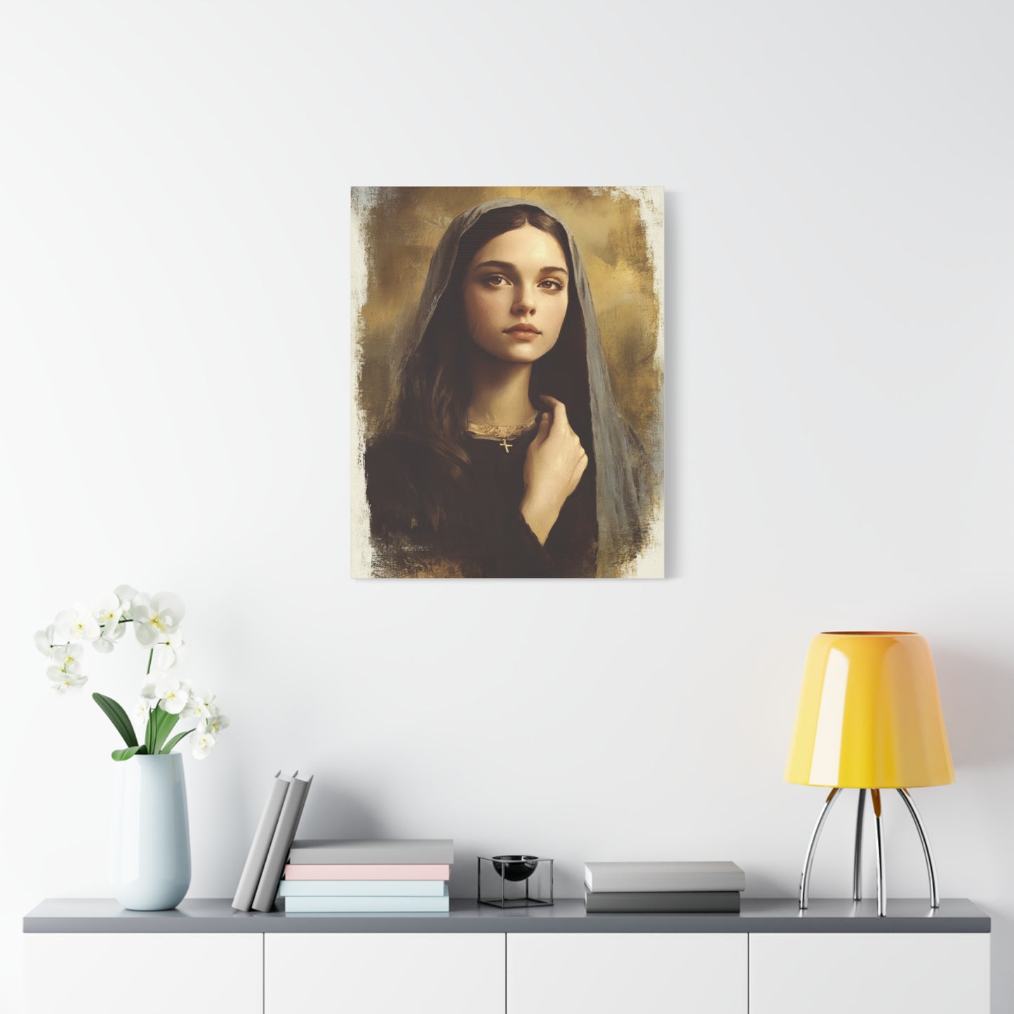 St. Clelia Barbieri Catholic Canvas Wall Art, Christian Decor