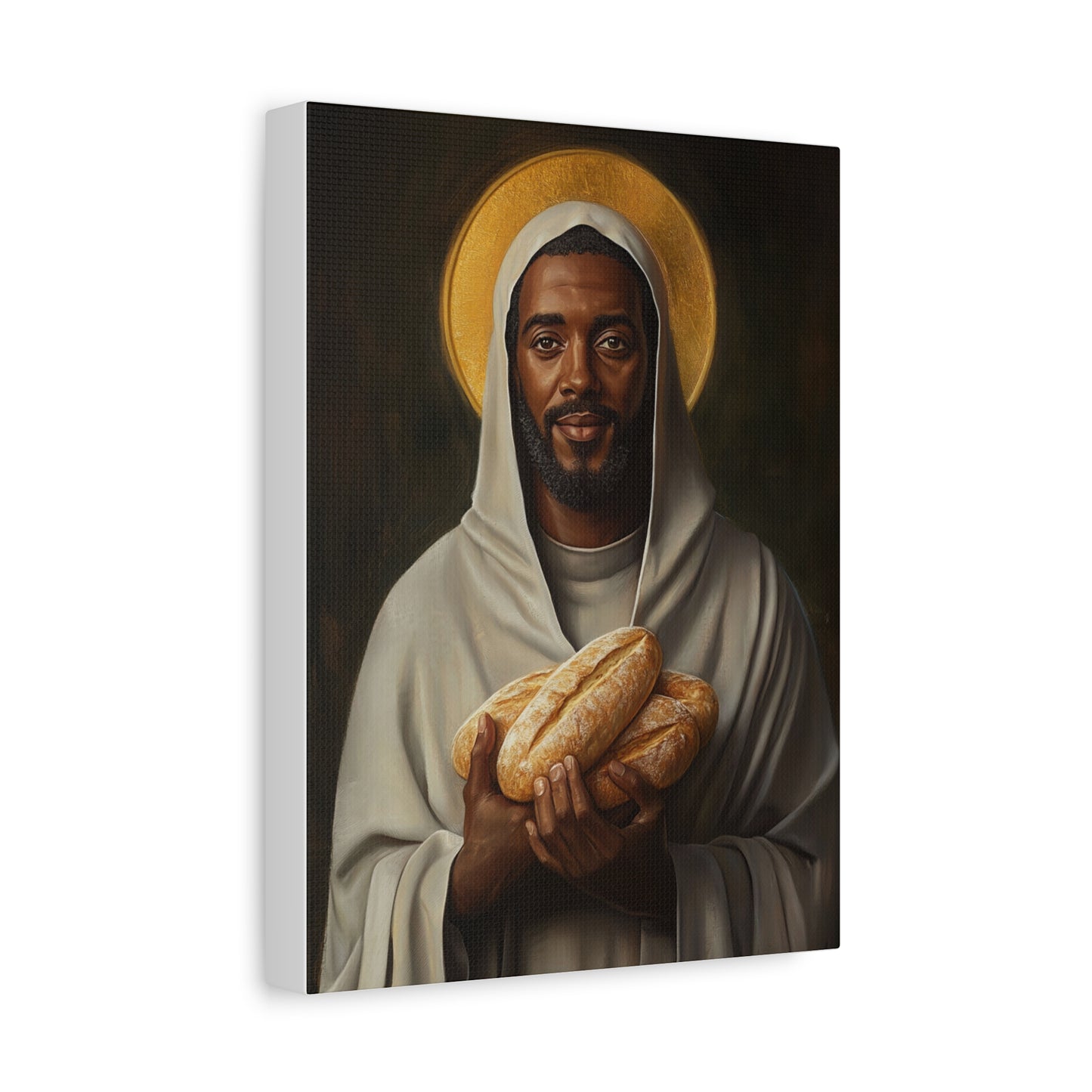 Benedict the Moor Canvas Print, Catholic Decor Wall, Gift Religious Christian