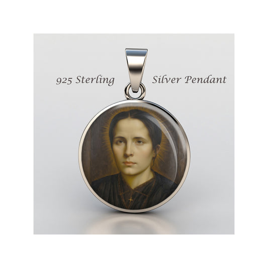 Saint Edvige Carboni Mystics Of The Church Catholic sterling silver 925  Medal image 0