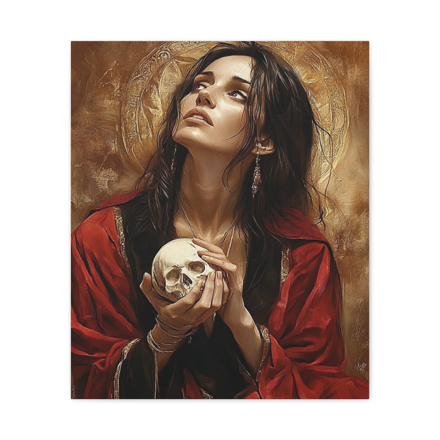 St. Mary Magdalene Catholic Canvas Wall Art, Christian Decor