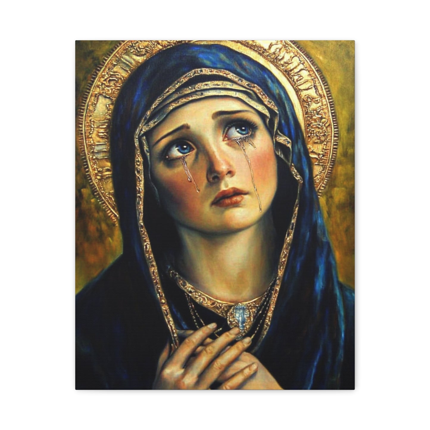 Ready to Hang - Our Lady of Sorrows Catholic Canvas Wall Art, Christian Decor