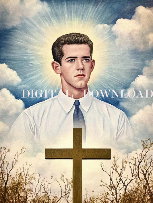 Blessed Alberto Marvelli Religious Catholic Print Art Digital Image image 0