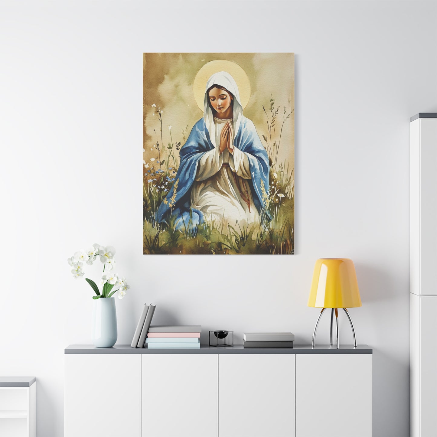 Ready to Hang - Our Lady The Most Holy Mary Catholic Canvas Wall Art, Christian Decor