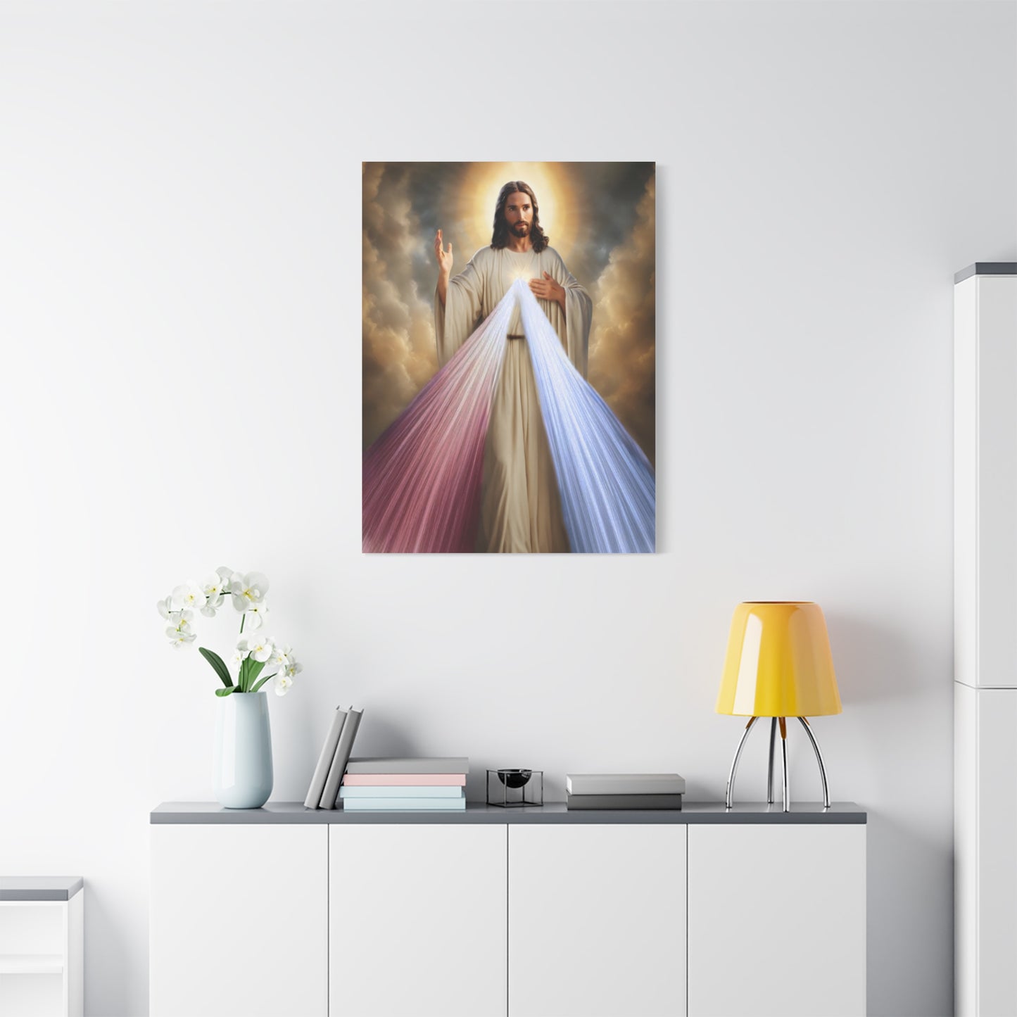 Jesus Divine Mercy Catholic Canvas Wall Art, Christian Decor