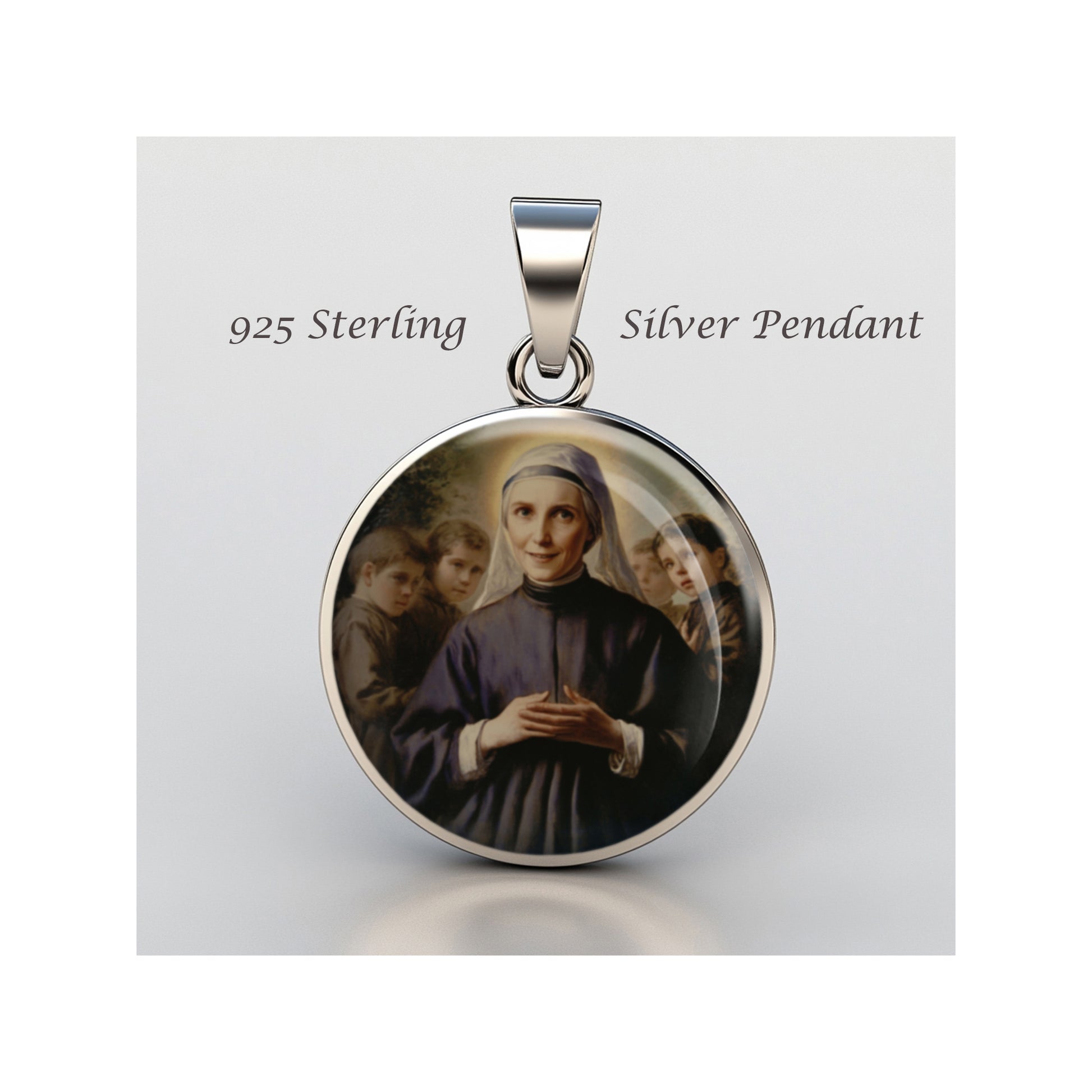 Saint Maria Ursula Of Jesus Julia Maria Ledochowska sterling silver 925  Medal image 0