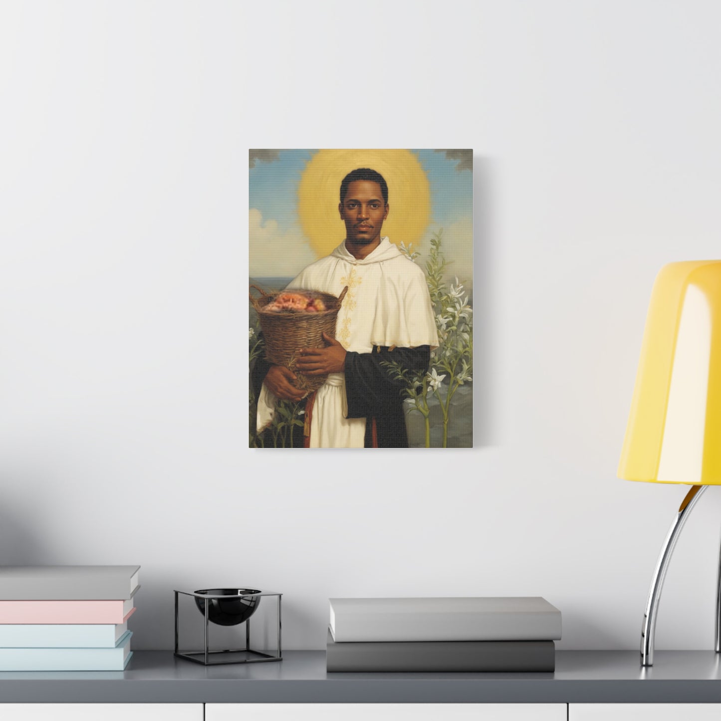 Ready To Hang - St. Martin de Porres Catholic Canvas Wall Art, Christian Decor