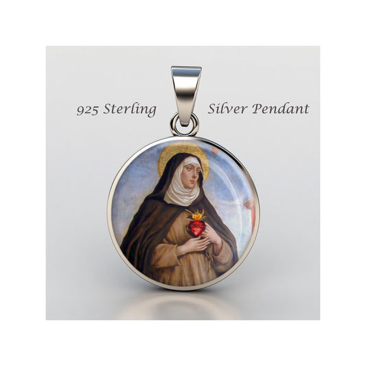 Saint Camilla Battista Of Varano Religious Devotional sterling silver 925 Christian Medal