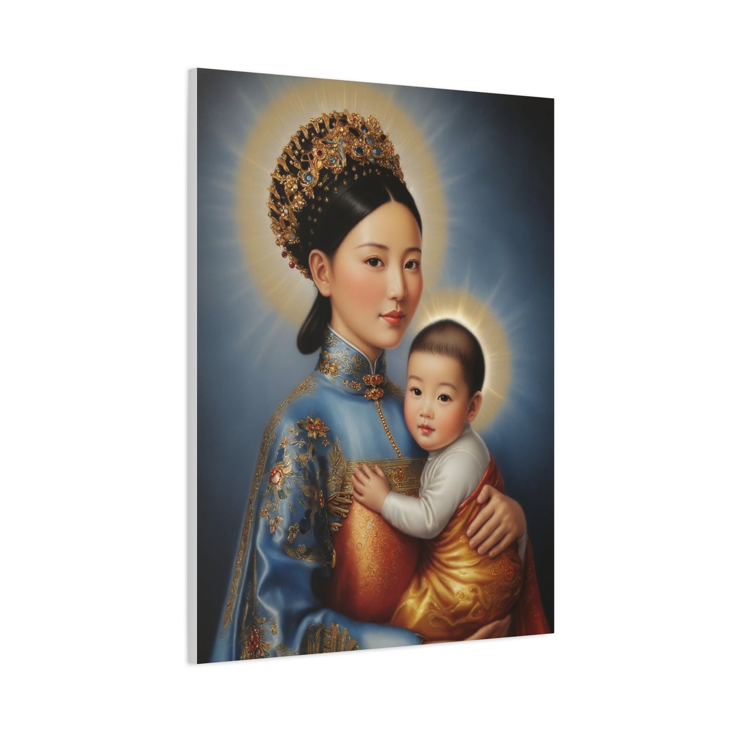 Our Lady of China Virgin Mary Catholic Canvas Wall Art, Christian Decor