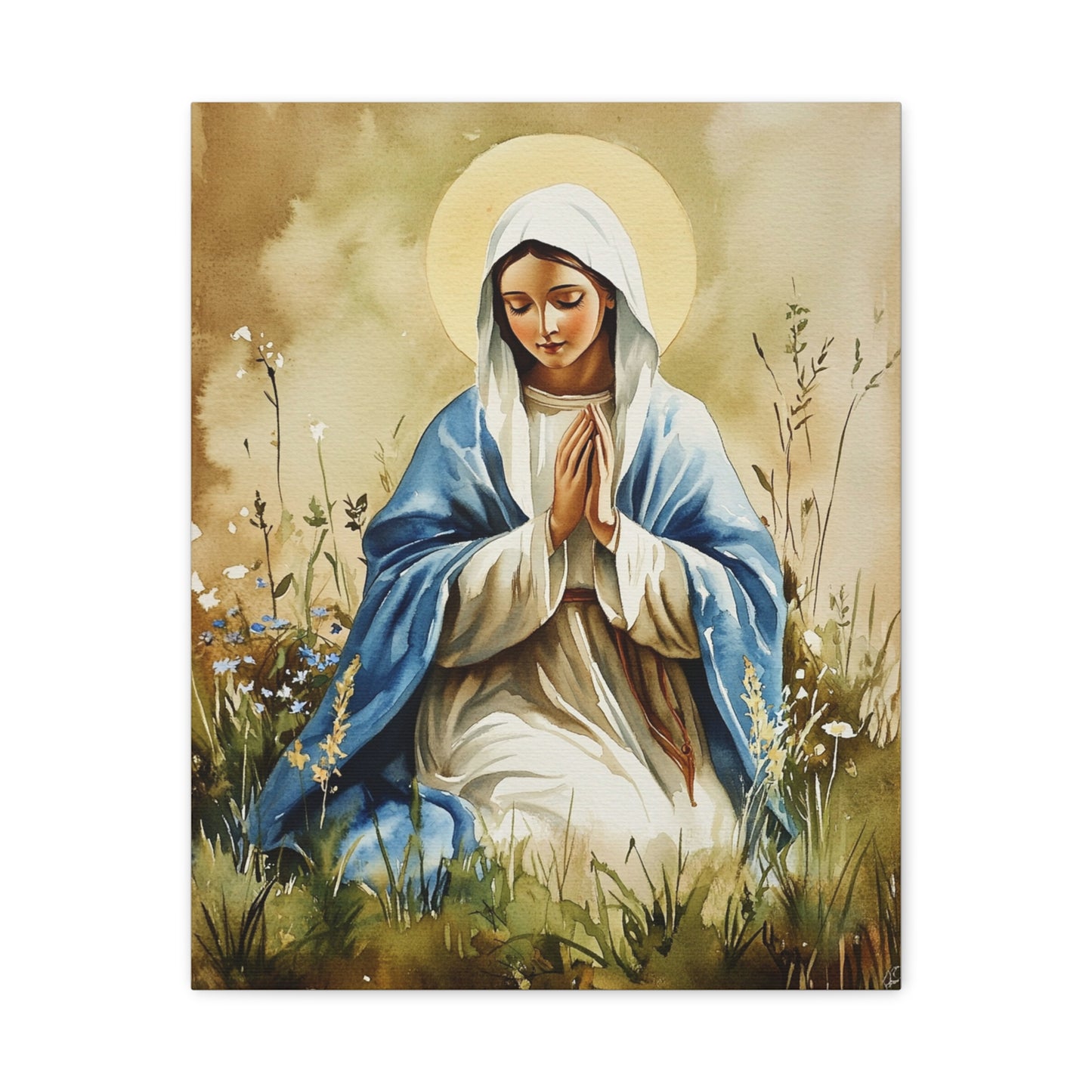 Ready to Hang - Our Lady The Most Holy Mary Catholic Canvas Wall Art, Christian Decor