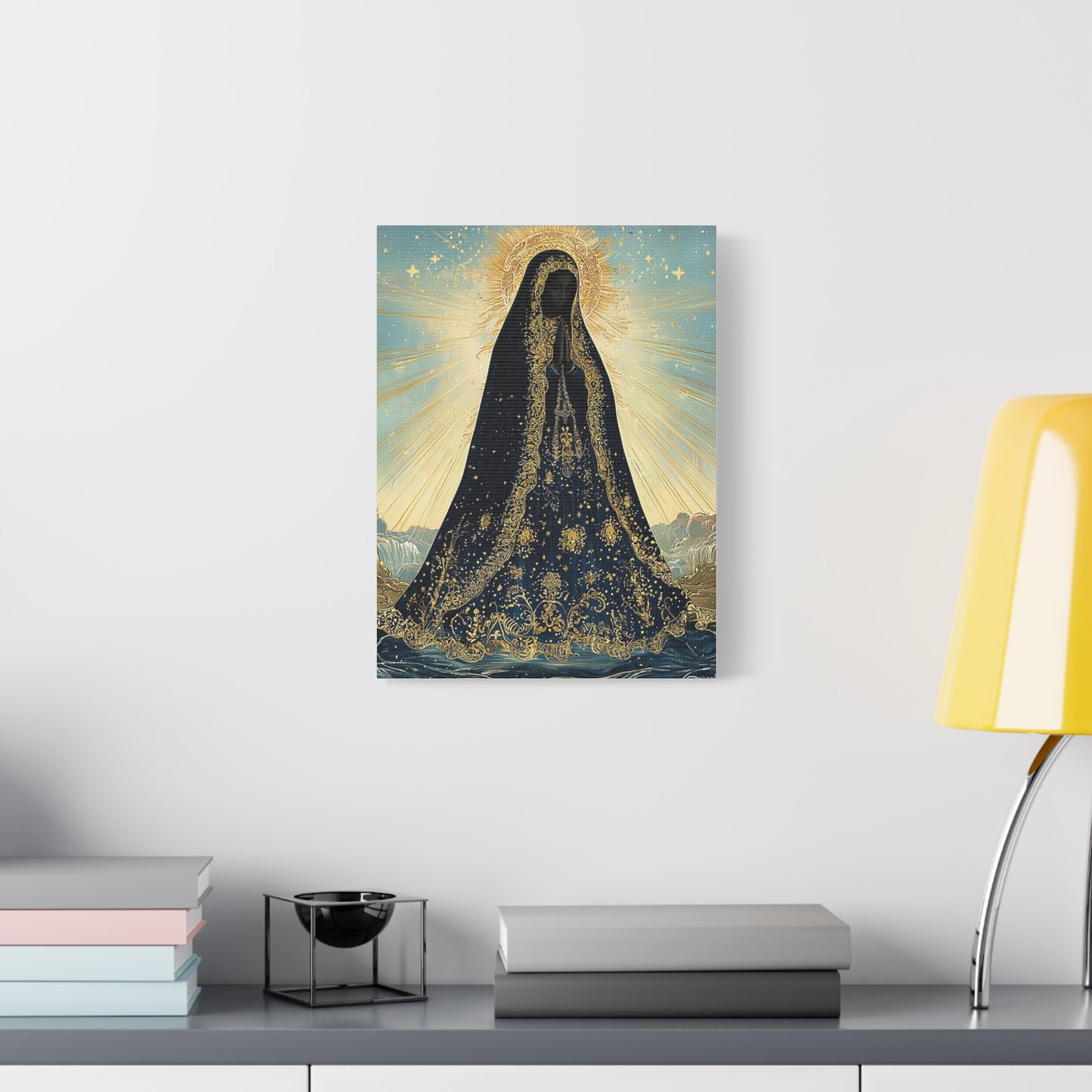 Our Lady Aparecida Canvas Print, Catholic Decor Wall, Gift Religious Christian