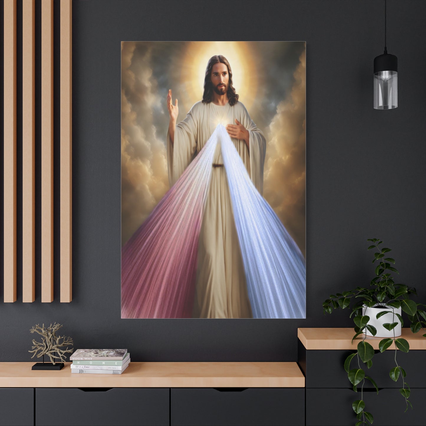 Jesus Divine Mercy Catholic Canvas Wall Art, Christian Decor
