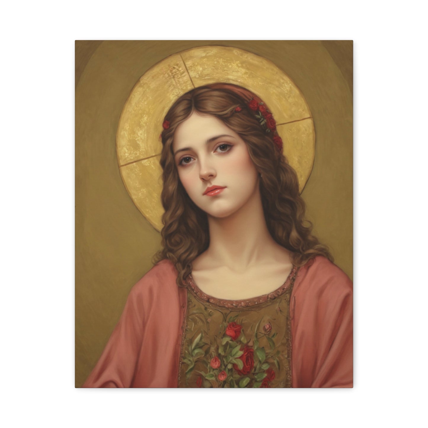 St. Eulalia of Merida Catholic Canvas Wall Art, Christian Decor