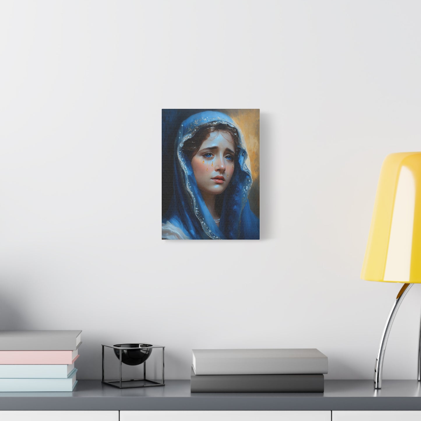 Our Lady of Sorrows Catholic Art, Mother Mary Home Decor Canvas Print - Ships From USA
