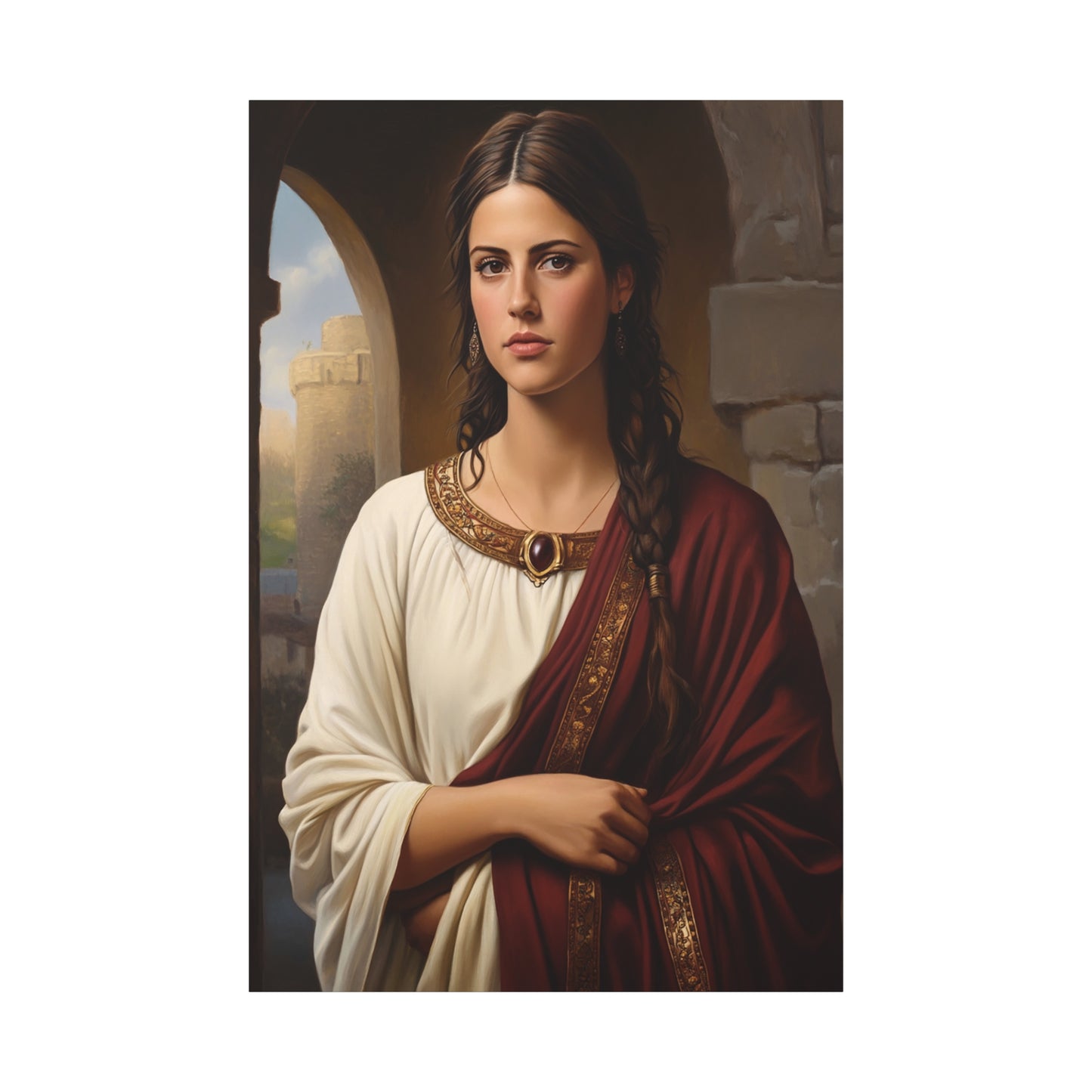 Ready To Hang - St. Quiteria Catholic Canvas Wall Art, Christian Decor