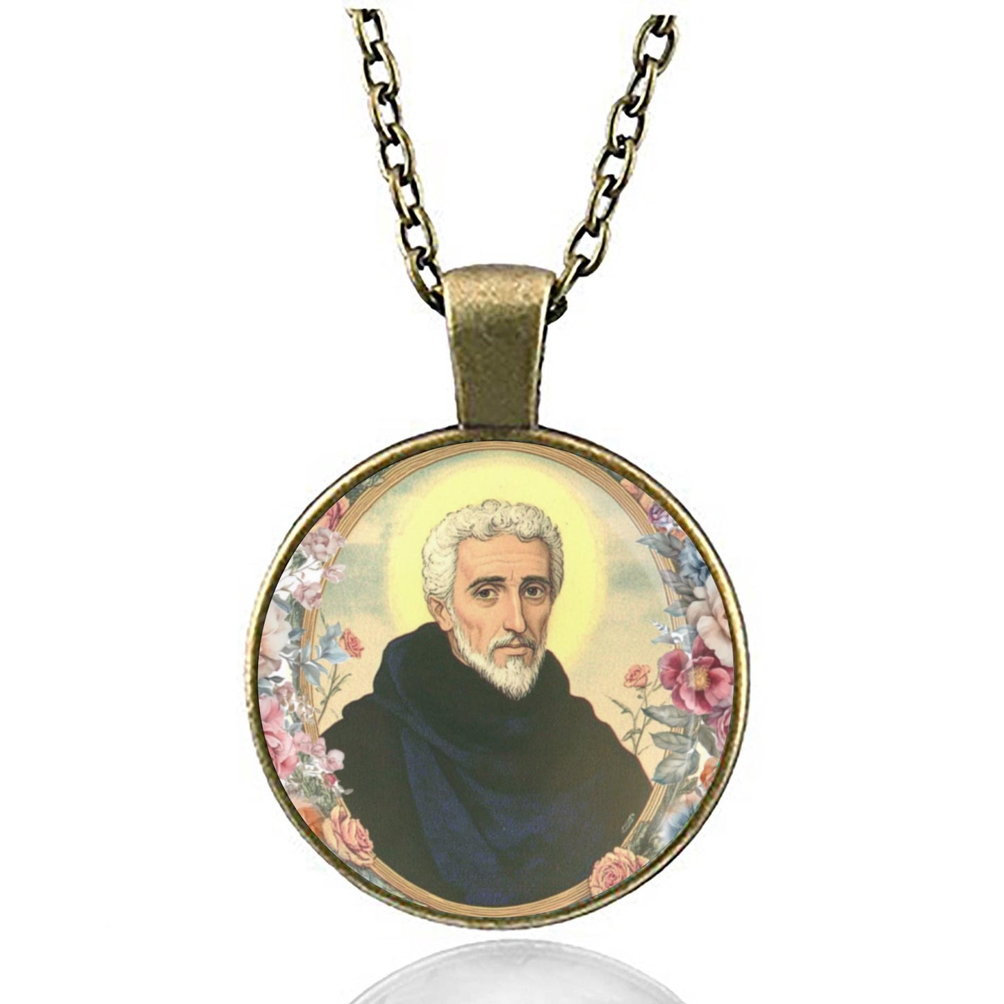 St. Peter Canisius Necklace Medal Pendant Christian Religious Jewelry