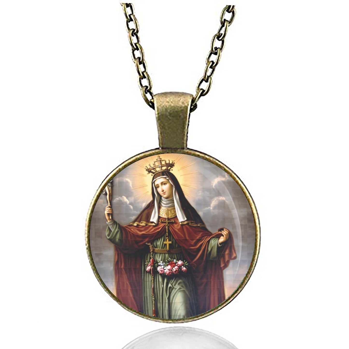 St. Elizabeth of Hungary Necklace Pendant Medal