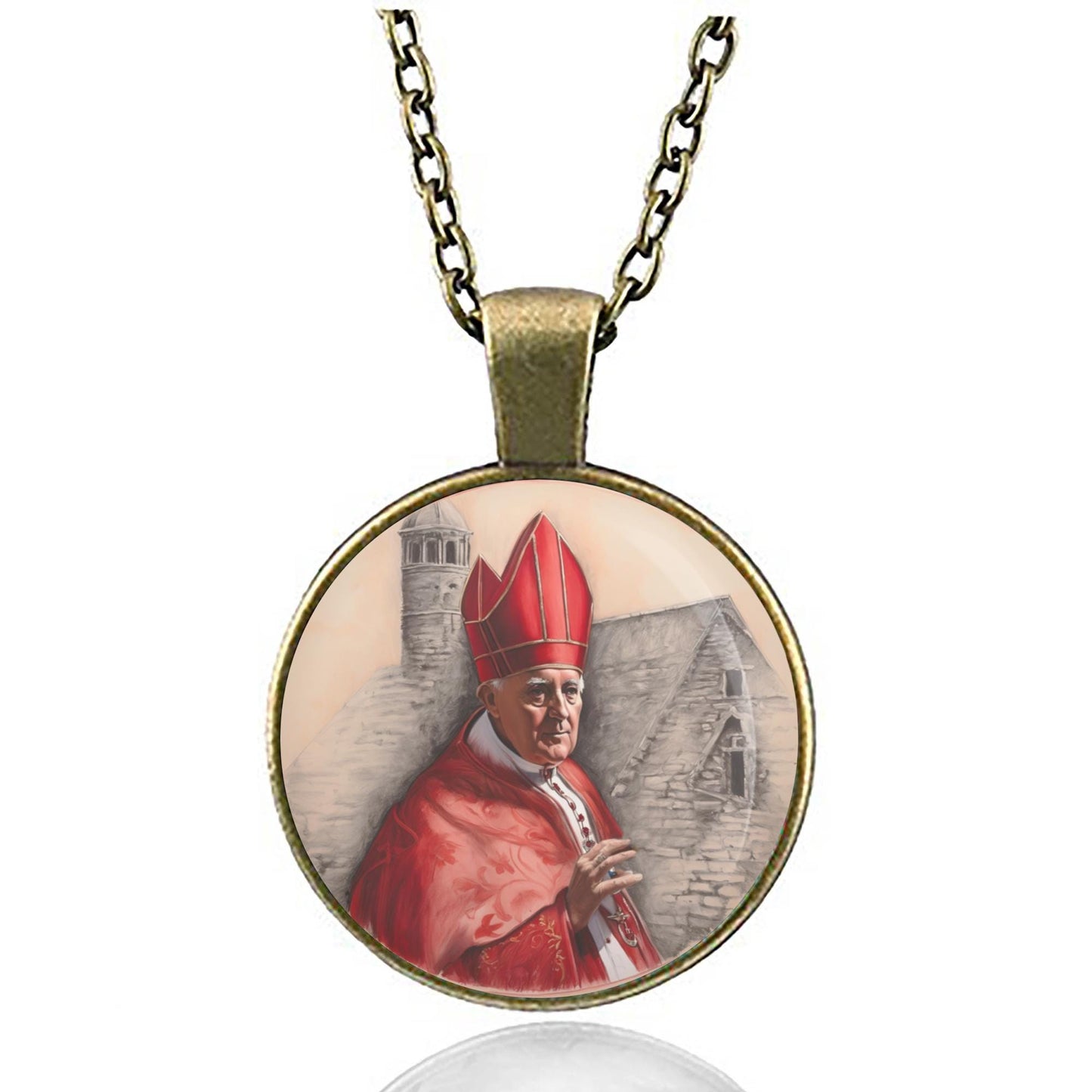 St Lawrence O'Toole Necklace Religious Pendant Medal