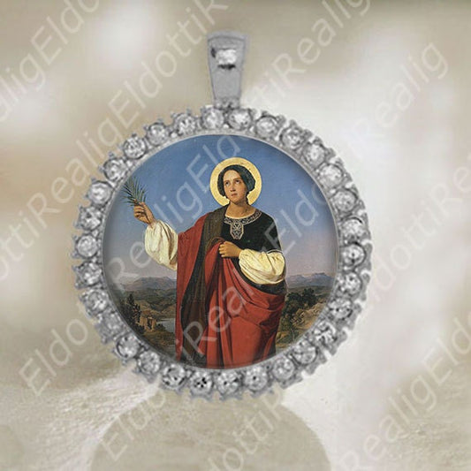 St Ursula Medal Catholic Saint Religious Pendant
