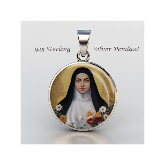 St Alphonsa Immaculate Conception Religious Devotional sterling silver 925 Christian Medal