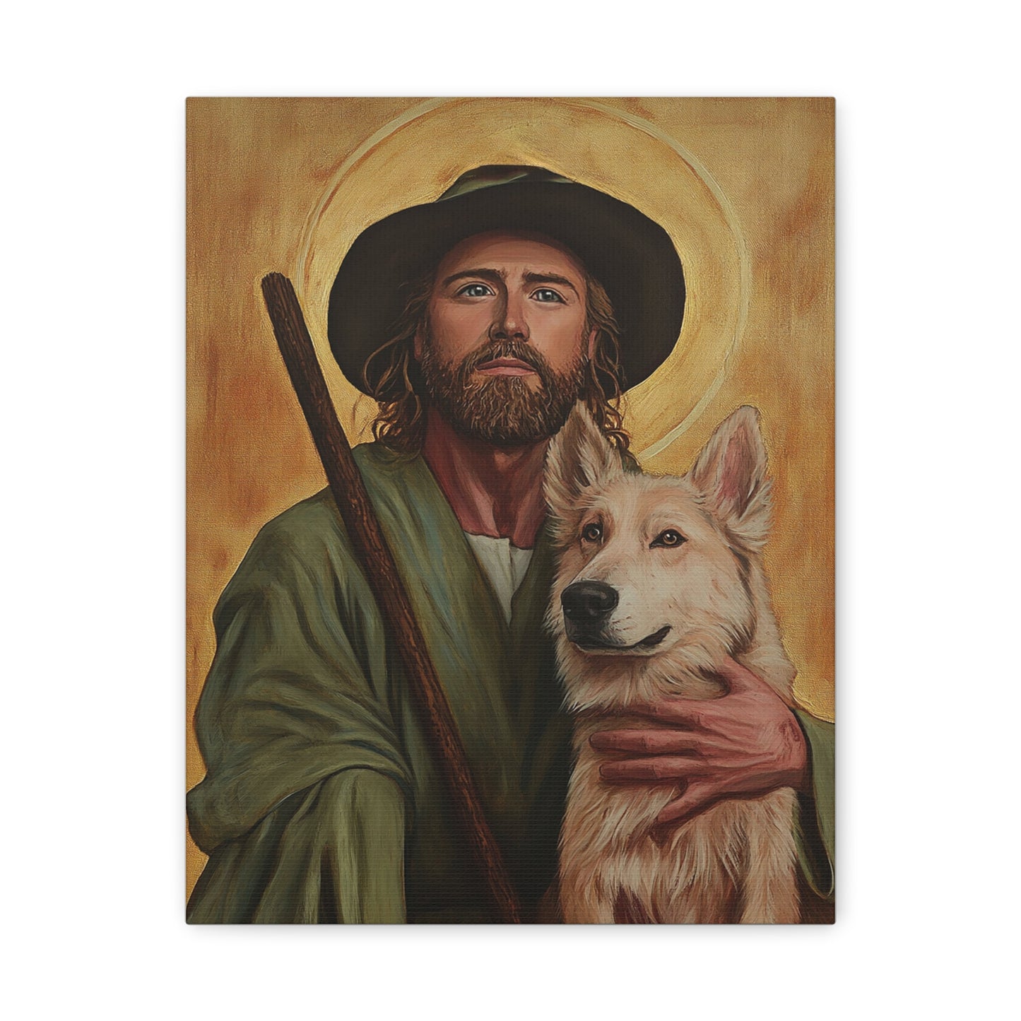 Ready To Hang - St. Roch Catholic Canvas Wall Art, Christian Decor