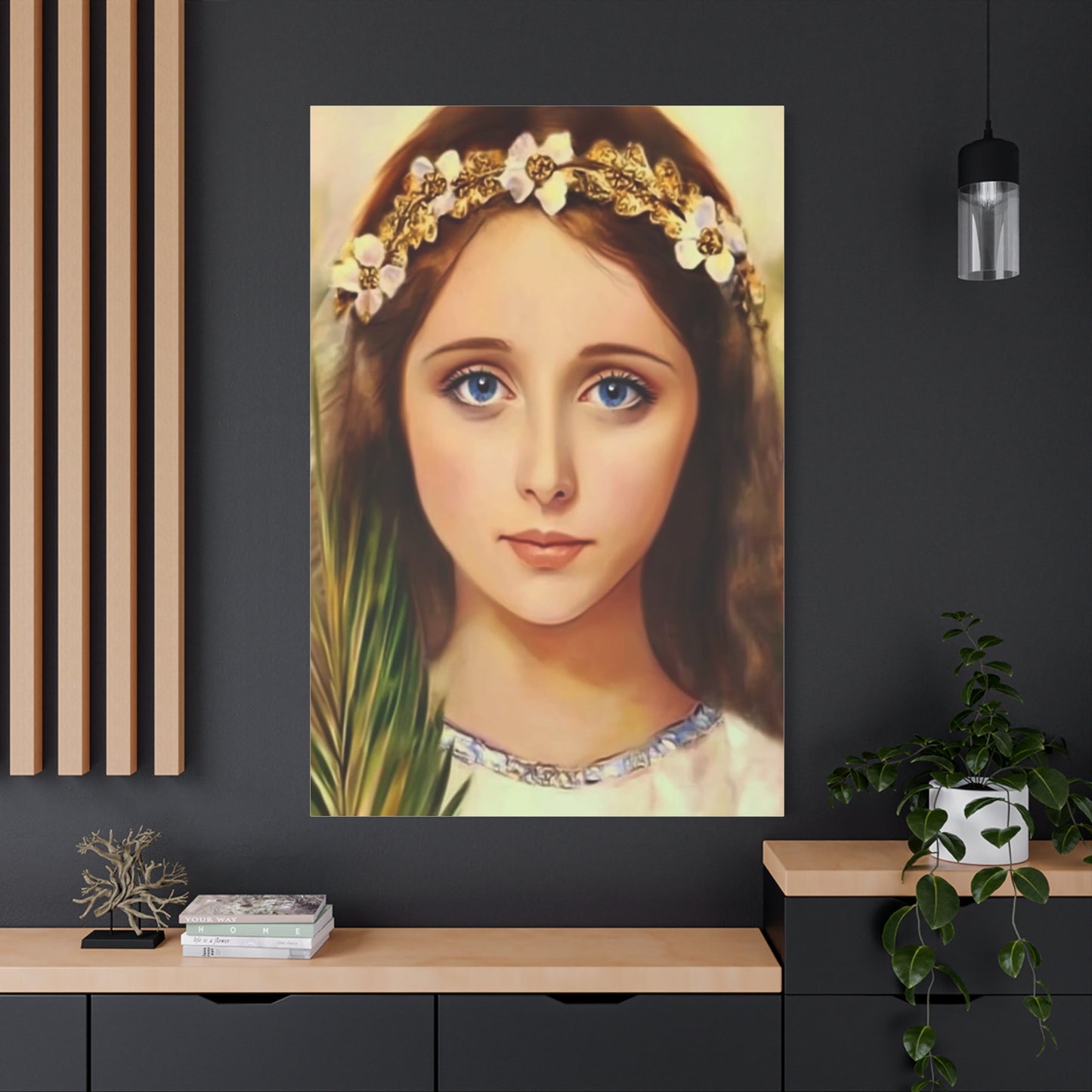 Ready To Hang - St. Philomena Catholic Canvas Wall Art, Christian Decor