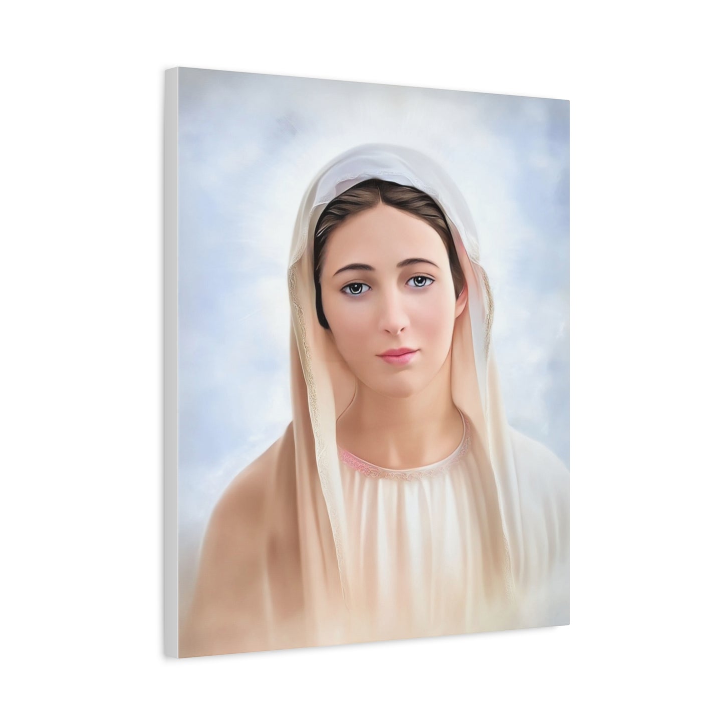 Our Lady Mary Medjugorje Catholic Canvas Wall Art, Christian Decor
