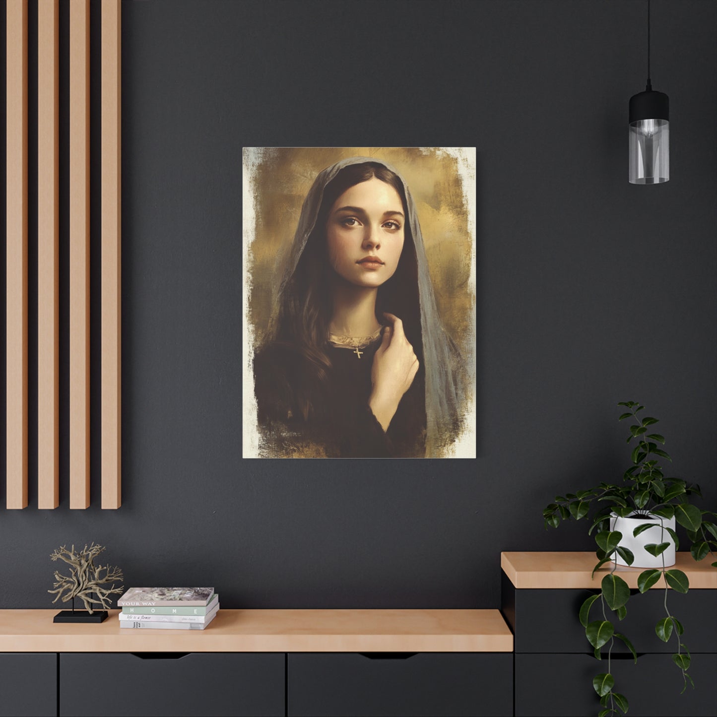 St. Clelia Barbieri Catholic Canvas Wall Art, Christian Decor