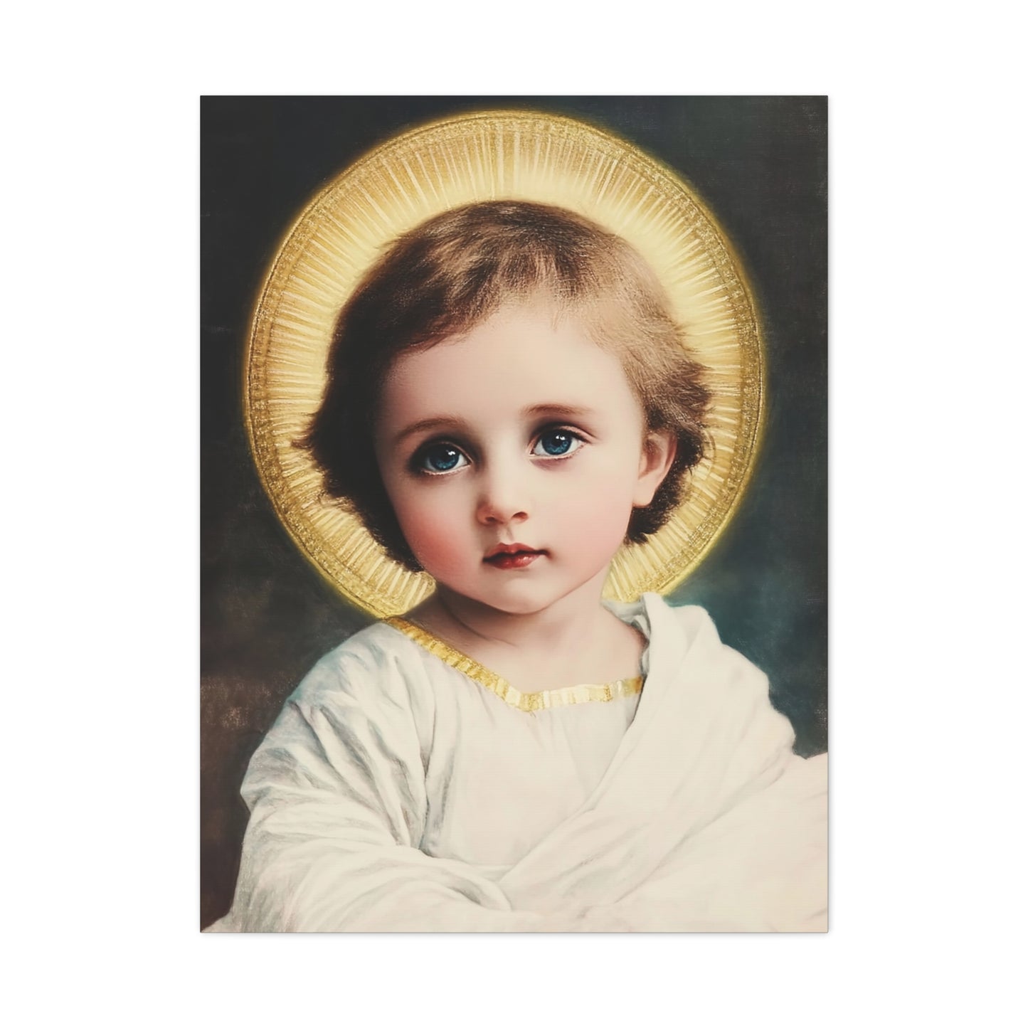 Jesus Child Catholic Canvas Wall Art, Christian Decor