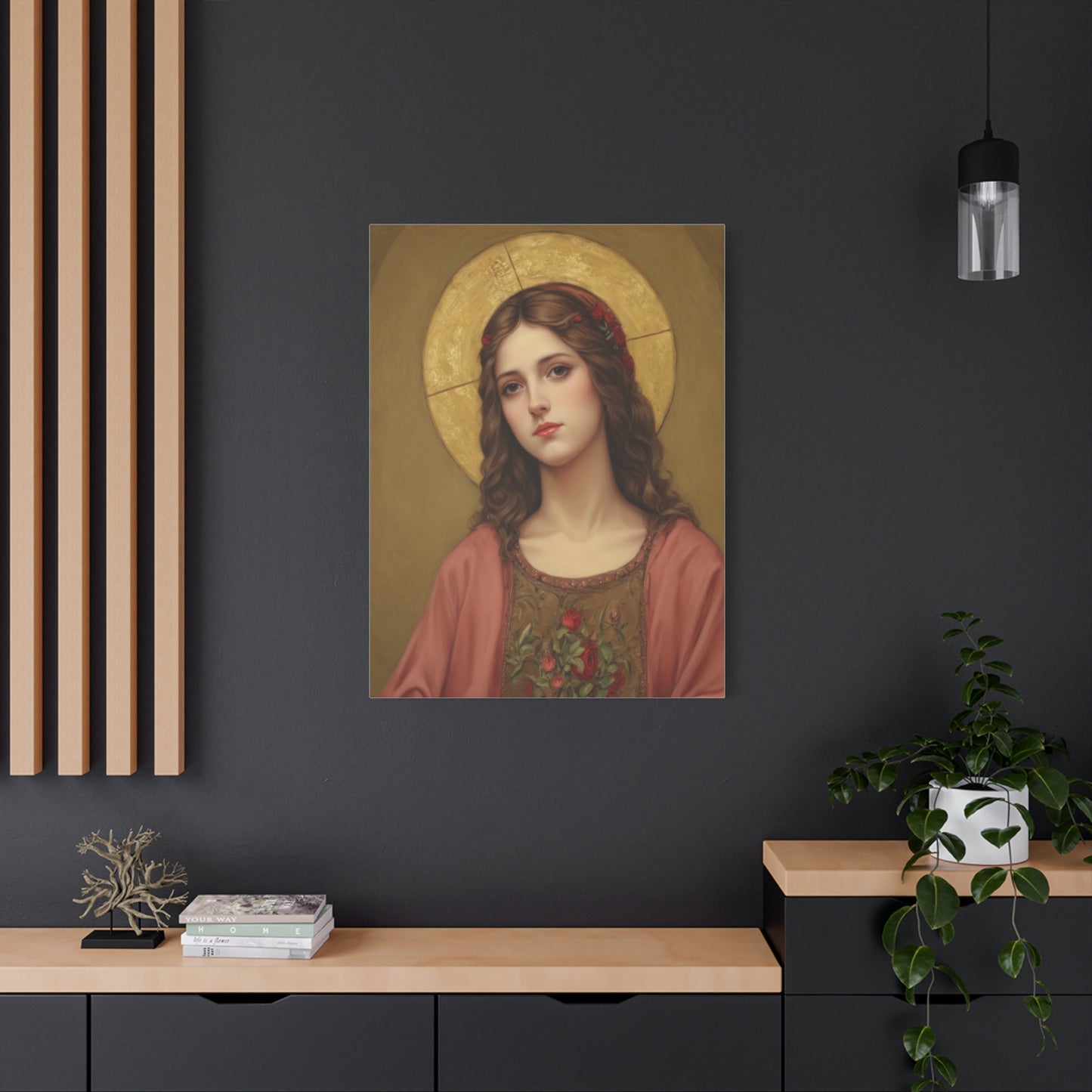 St. Eulalia of Merida Catholic Canvas Wall Art, Christian Decor