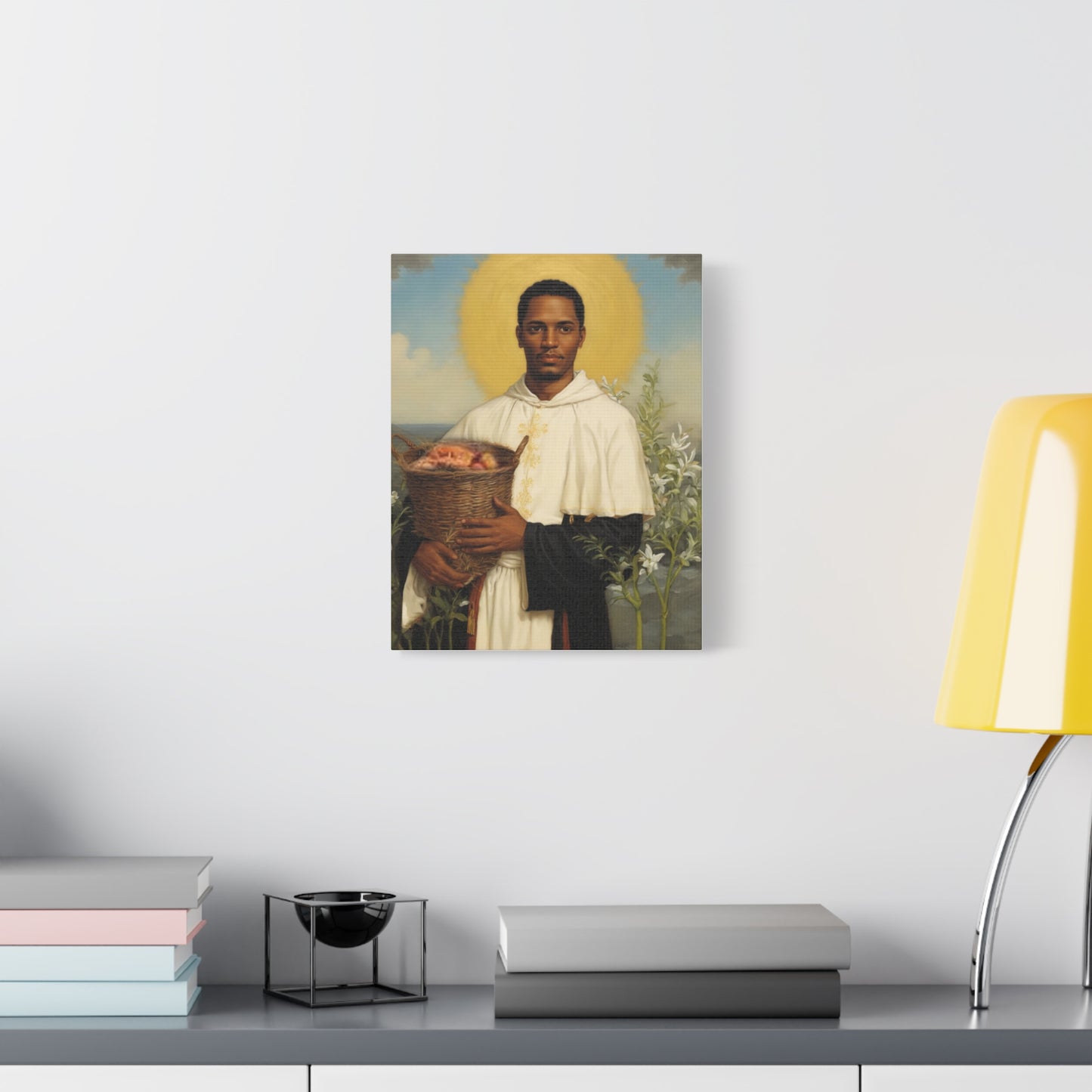 Ready To Hang - St. Martin de Porres Catholic Canvas Wall Art, Christian Decor