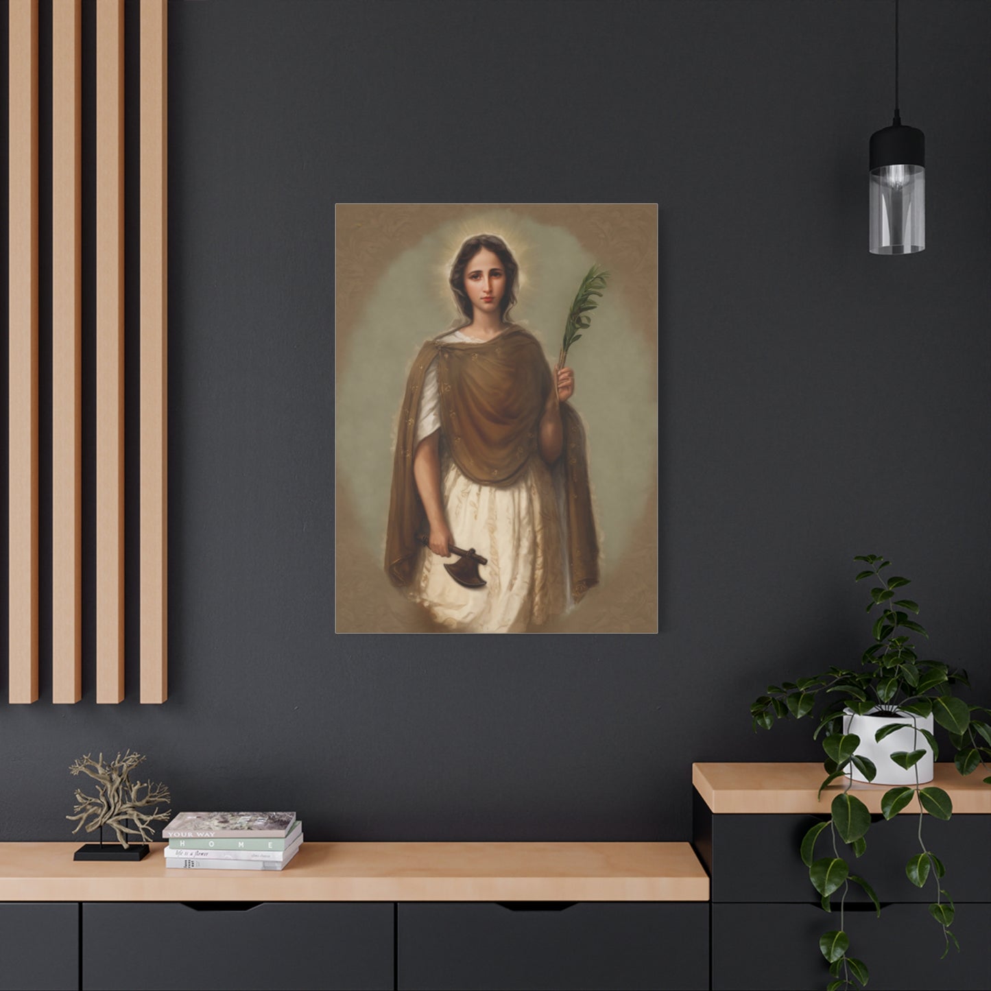 St. Engracia Catholic Canvas Wall Art, Christian Decor