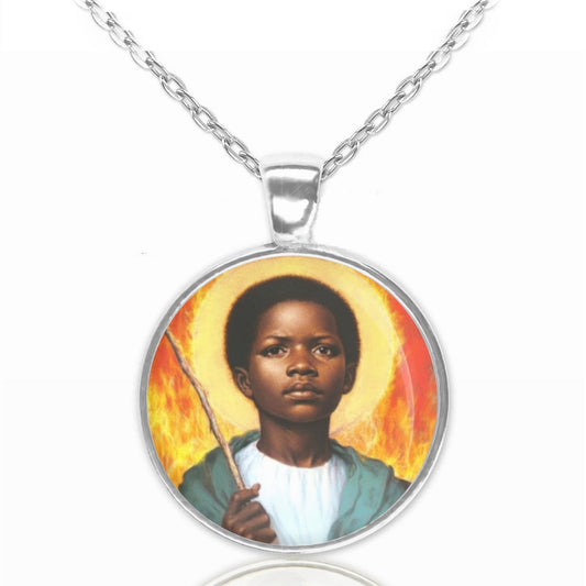 St Kizito Catholic Pendant Religious Necklace African Saint