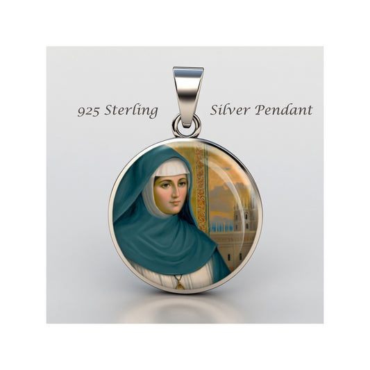 Saint Carmen Salles Y Barangueras Catholic sterling silver 925 Christian Medal image 0