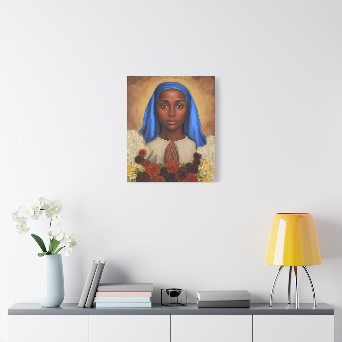 Our Lady of Kibeho Catholic Canvas Wall Art, Christian Decor